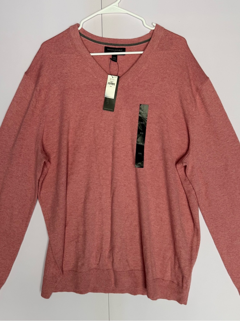 Banana Republic V-Neck Sweater in Rose Heather